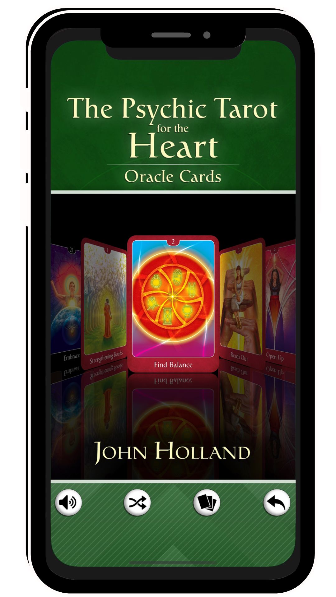 Psychic Tarot for the Heart Oracle App by John Holland